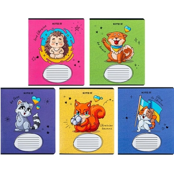 Набор тетрадей Kite Be Ukraine А5, в линейку, 12 листов, 25 шт. (K24-234-2) - Pampik