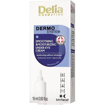 Крем для лица Delia Cosmetics Dermo System SSmoothing & Moisturizing Under-Eye Cream 15 мл - Pampik