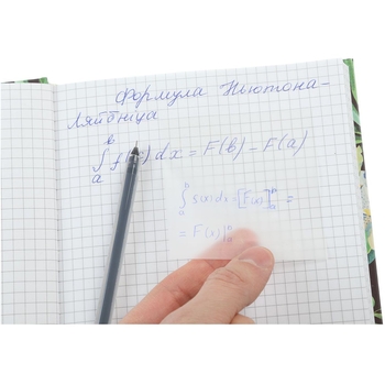 Блок для заметок Buromax пластиковый с клейким слоем 75x75 мм 50 листов прозрачный (BM.2310-00) - Pampik - 5