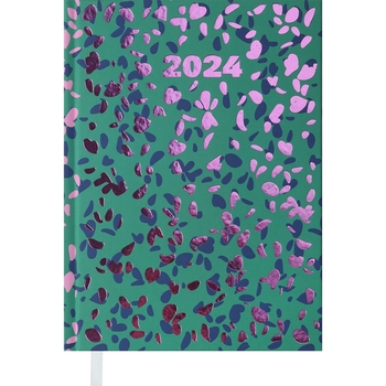 Ежедневник датированный Buromax Moderna 2024 A5 бирюзовый (BM.2172-06) - Pampik