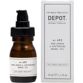 Масло для смягчения бороды Depot 403 Pre-Shave & Softening Beard Oil SWEET ALMOND 30 мл - Pampik