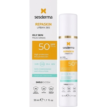 Сонцезахисний крем для обличчя Sesderma Repaskin Urban 365 Cream Oily Skin SPF 50 для жирної шкіри 50 мл - Pampik