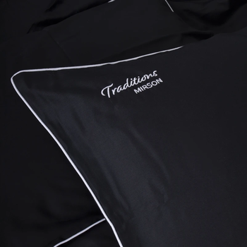 Пододеяльник MirSon Traditions 0055 Сатин Elit Black Pearl 110х140 см (2200008706197) - Pampik - 7