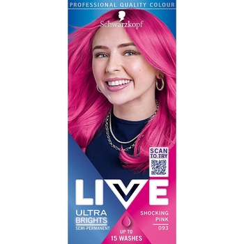 Фарба для волосся Schwarzkopf Live Ultra Brights 093 Shoking Pink - Pampik - 2