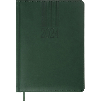 Ежедневник датированный Buromax Code 2024 A5 зеленый (BM.2142-04) - Pampik