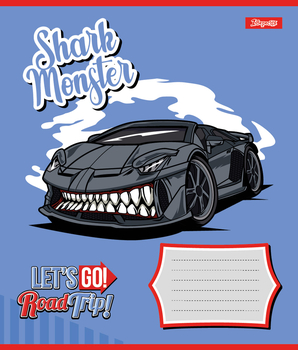 Набір зошитів 1 Вересня Road trip А5 в клітинку 12 аркушів 25 шт. (767190) - Pampik - 5