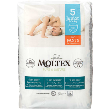 Подгузники-трусики Moltex Pure & Nature 5 (9-14 кг), 20 шт. - Pampik