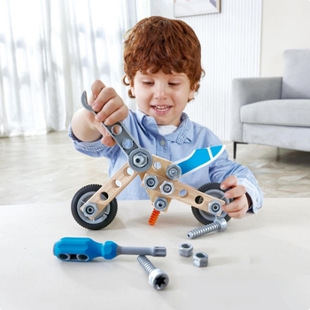 Конструктор Hape Мотоцикл 34 деталі (E3037) - Pampik - 6