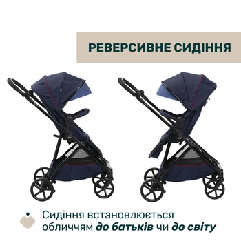 Коляска 2 в 1 Chicco Seety синя (87097.79.01) - Pampik - 11