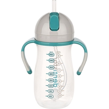 Чашка с трубочкой Dentistar зеленая, 260 мл - Pampik