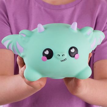 Игрушка-антистресс Smooshzees Snugzees Дракон Джейд коллекционная бирюзовая (8235) - Pampik - 7