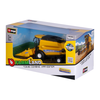 Автомодель Bburago Зернозбиральний комбайн New Holland TC5.90 з кукурузною жаткою - Pampik - 9