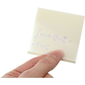 Блок для заметок Buromax пластиковый с клейким слоем 75x75 мм 50 листов прозрачный (BM.2310-00) - Pampik - 2