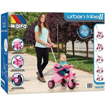 Триколісний велосипед Molto Trike II рожевий - Pampik