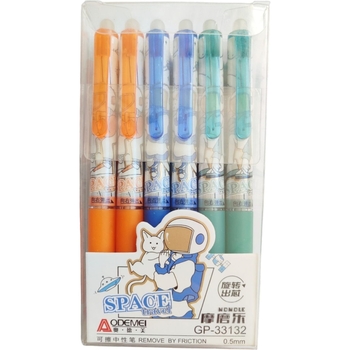 Набор гелевых ручек автоматических Malevaro чернил синего цвета дизайн 12 пиши-стирай 12 шт. (33132/12) - Pampik - 2