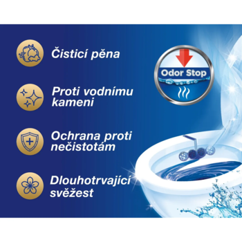 Туалетный блок Bref Цветная вода Эвкалипт, 150 г (5 шт. х 50 г) - Pampik - 2