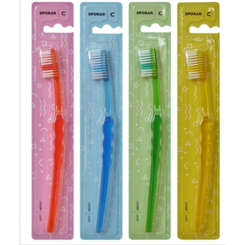 Зубна щітка Spokar 3416 C, м'яка, в асортименті - Pampik