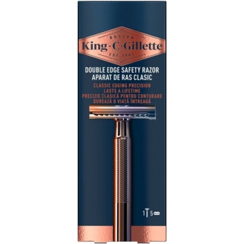 Станок для гоління чоловічий Gillette King C, з 5 змінними лезами - Pampik - 2