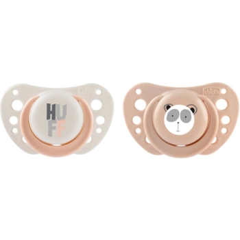 Пустушка Chicco Physioforma Air силікон, 2-6 місяців, 2 шт., рожева з білим (75031.33) - Pampik
