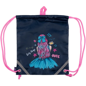 Сумка для обуви Yes SB-10 Caramel Girl, темно-синий (559675) - Pampik