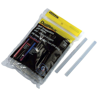 Стрижні клейові Stanley DualTemp 7 х 100 мм 24 шт. прозорий - Pampik