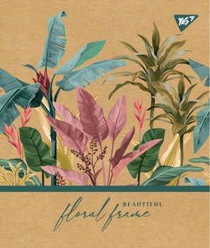 Набор тетрадей Yes Floral frame Крафт А5, в линейку, 18 листов, 10 шт. (765091) - Pampik - 2