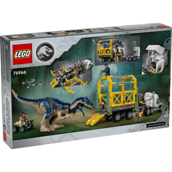 Конструктор LEGO Jurassic World Місії динозаврів Вантажівка для перевезення алозавра, 588 деталей (76966) - Pampik - 8