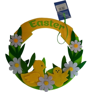 Венок Аплі Краплі Пасхальный №1 цыплята из фетра - Pampik