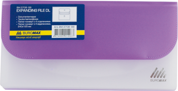 Папка-конверт на липучке Buromax DL Travel 4 отделения (BM.3708-99) - Pampik - 4