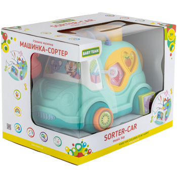 Іграшка музична Baby Team Машинка-сортер (8647) - Pampik - 8