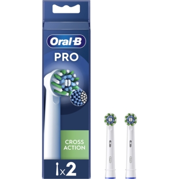 Сменные насадки к электрической зубной щетке Oral-B Pro Cross Action EB50RX, 2 шт. - Pampik