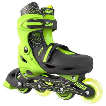 Роликові ковзани Neon Inline Skates розмір 34-37 зелені (NT08G4) - Pampik