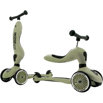 Самокат Scoot and Ride Highwaykick-1, оливковый (SR-160629-OLIVE) - Pampik