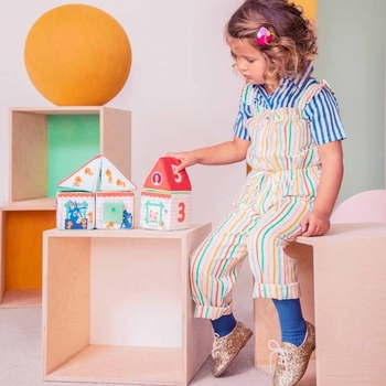 Набір із 5 м'яких кубиків Lilliputiens Ферма (83455) - Pampik - 9