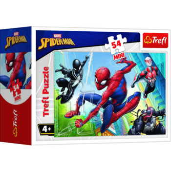 Пазлы Trefl Человек-паук и Веном Марвел Команда людей Міні 54 элементов - Pampik