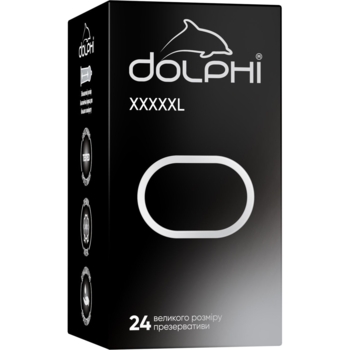 Презервативи Dolphi XXXXXL, 24 шт. - Pampik