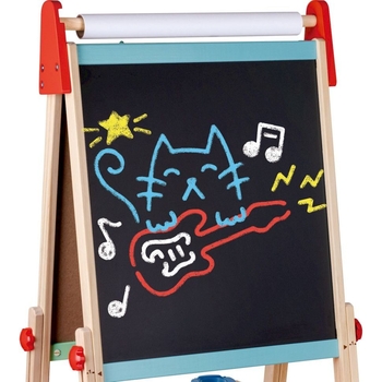 Набір для малювання Hape Трафарети з крейдою (E1068) - Pampik - 4