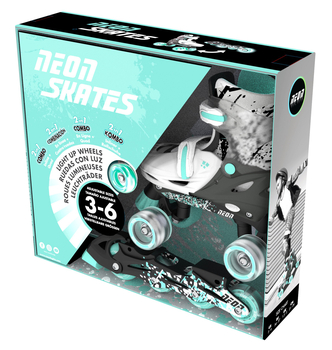 Роликові ковзани Neon Combo розмір 34-37 сірі з білим (NT31E4) - Pampik - 4