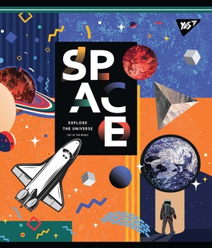 Набор тетрадей Yes Space abstract А5, в клетку, 18 листов, 10 шт. (765195) - Pampik - 5