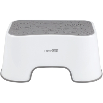 Ступени для ребенка в ванную FreeON White/Grey (49232) - Pampik
