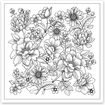 Розмальовка антистрес Santi Квітотерапія 20 сторінок (742921) - Pampik - 3