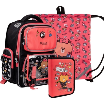 Рюкзак Yes S-101 Collection Line Friends с пеналом и сумкой (559787) - Pampik