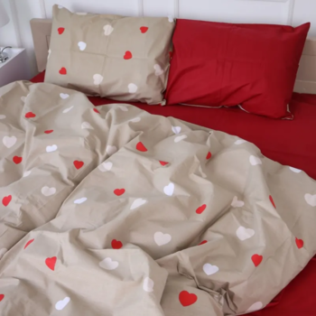 Комплект постельного белья MirSon Ranforce Elite 17-4750 Multilored hearts 110 х 140 см - Pampik