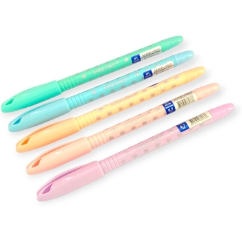 Набор ручек Malevaro Pastel на масляной основе чернил синего цвета 12 шт. (902ML) - Pampik