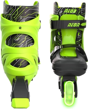 Роликові ковзани Neon Inline Skates розмір 34-37 зелені (NT08G4) - Pampik - 4