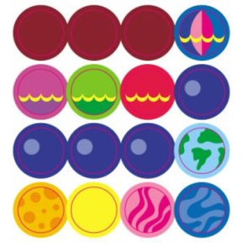 Мозаика с наклеек Ранок Кружочки (С166050У) - Pampik - 3