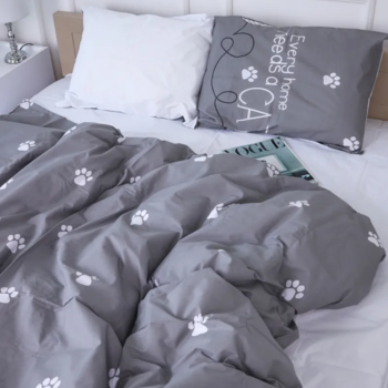 Комплект постельного белья MirSon Ranforce Elite 17-4737 Cat's paws 110 х 140 см - Pampik