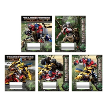 Набор тетрадей Kite Transformers А5, в клетку, 12 листов, 25 шт. (TF24-232) - Pampik