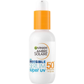 Солнцезащитная сыворотка-флюид Garnier Ambre Solaire Invisible Serum Super UV SPF 50+ с высокой степенью защиты 30 мл - Pampik