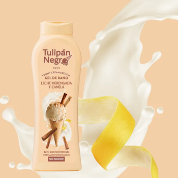 Гель для душа Tulipan Negro Cream Edition Milk Meringue & Cinnamon Bath And Shower Gel, 650 мл - Pampik - 2